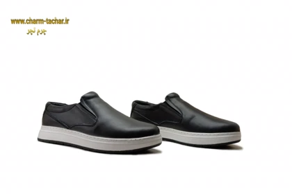 کفش ونس مردانه بدون بند چرم طبیعی si147