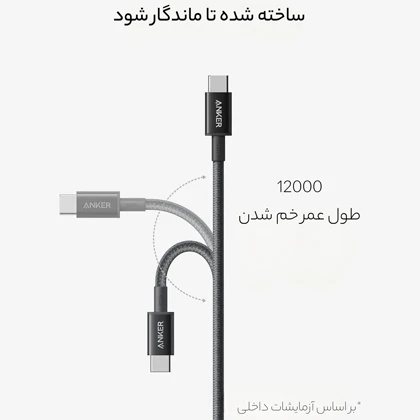 کابل تایپ سی انکر Anker مدل A8756 توان 100 وات 1 متر