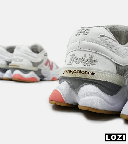 کفش کتانی مردانه و زنانه سفید سرخابی NEW BALANCE 9060