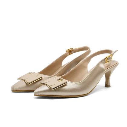 کفش مجلسی زنانه پاشنه‌دار 5 سانت مدل 400933 _ sandal valentino