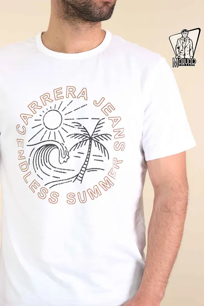 تیشرت آستین کوتاه طرح SUMMER