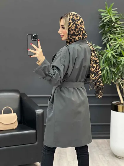 بارانی شش دکمه ژیله گرد بلند