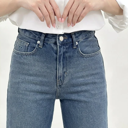 شلوار جین نیم بگ 1008496