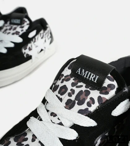 کفش اسنیکرزمشکی طوسی سفید Amiri Stars v2 مدل 7070