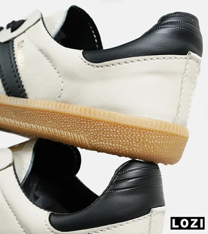 کفش مردانه زنانه کرم مشکی آدیداس سامبا مدل 7300