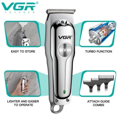 ماشین اصلاح موی سر و صورت وی جی ار مدل PROFESSIONAL V_071