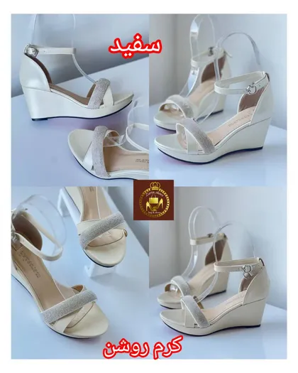 صندل زنانه مجلسی نگینی لژدار