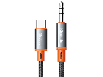 کابل تبدیل تایپ‌سی به جک 3.5 میلی‌متری صدا مک دودو Mcdodo CA-0900 Castle Series Type-C to DC3.5 Male Coil Cable
