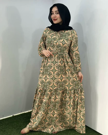 پیراهن فلور خشت 6108