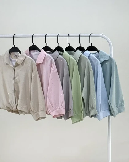 ست شومیز و شلوار نگینی