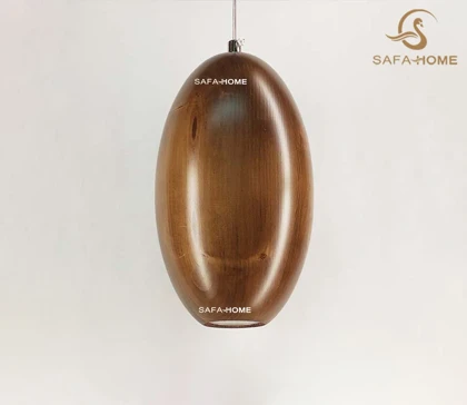 چراغ آویز چوبی طرح کهربا 4