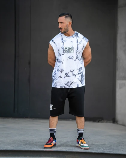 رکابی ورزشی وست NIKE SWOOSH فری سایز طوسی