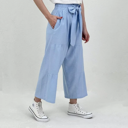 شلوار لینن زنانه طرحدار