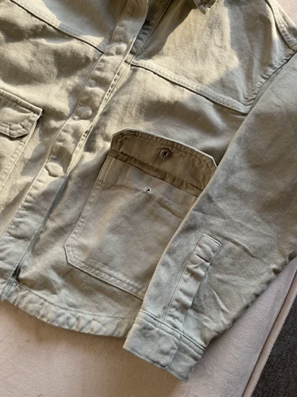 جکت جین سبز stradivarius کد 253