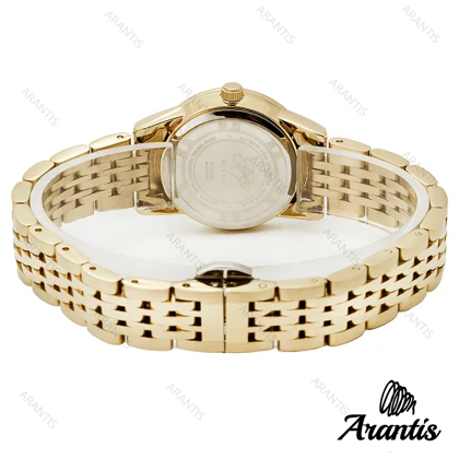 ساعت الکسا A0099 زنانه طلایی صفحه سورمه ای w-10097