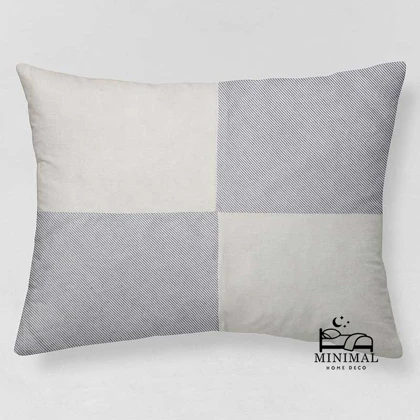 روبالشی نخ پنبه میکس راه راه و ساده