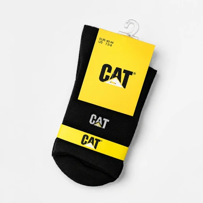 جوراب مردانه مشکی ساق‌دار CAT