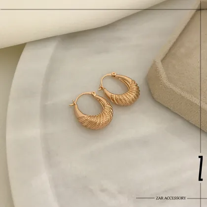 گوشواره کشکولی تراش‌دار