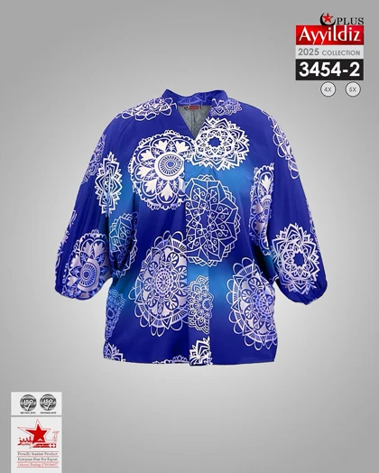 شومیز مجلسی شیک زنانه سایز بزرگ کد 3554