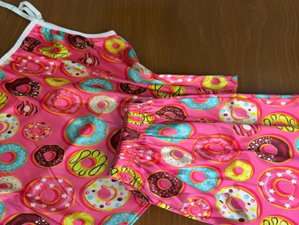 ست تاپ و شلوارک طرح دونات 189