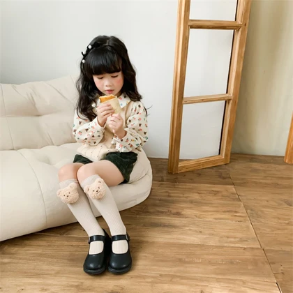 جوراب بچگانه ساق‌دار تدی وارداتی