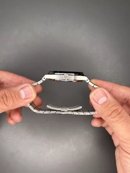 ساعت مچی اودمار پیگه باتری بند سیلور صفحه بنفش Audemars Piguet