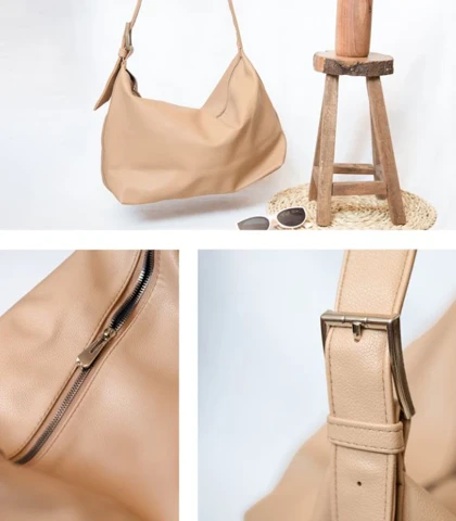 کیف دوشی زنانه بزرگ شل مدل آذر