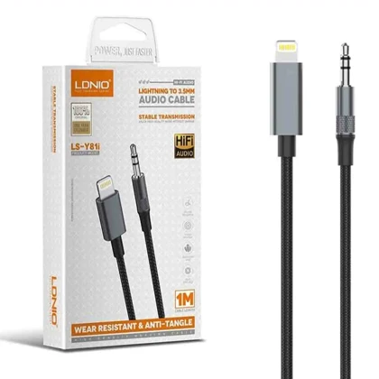 کابل انتقال صدای آیفون الدنیو LDNIO مدل LS-Y81i یک متری