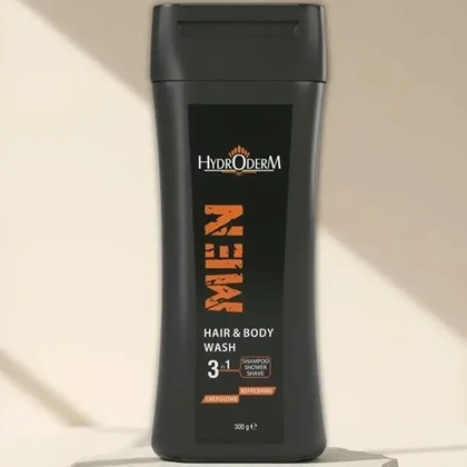 شامپو سر، بدن و اصلاح صورت آقایان هیدرودرم HYDRODERM با حجم 300 میل