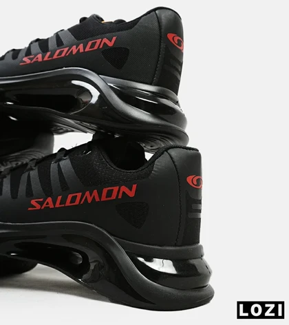 کفش کتانی مردانه و زنانه مشکی قرمز سالومون Salomon LAB