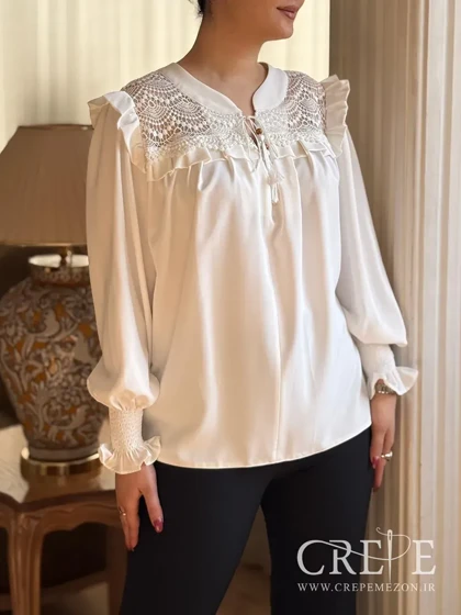 شومیز مجلسی یقه گره‌ای