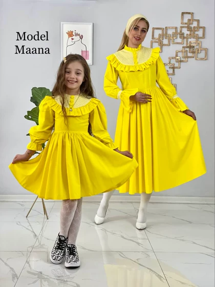 پیراهن ست مادر دختری مانا