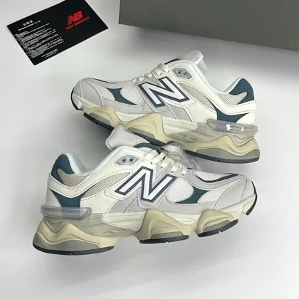 کتانی نیوبالانس 9060 کرم سورمه‌ای New Balance 9060 Cream Navy