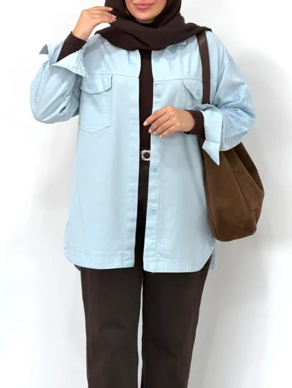 مانتو کتان پاییزه گلدوزی نیکول