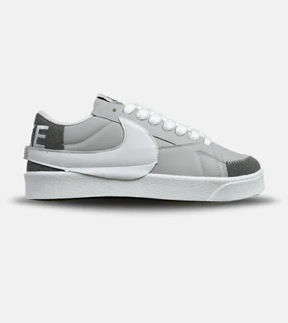 کفش نایک مردانه و زنانه طوسی سفید Nike Blazer Low 77 Jumbo