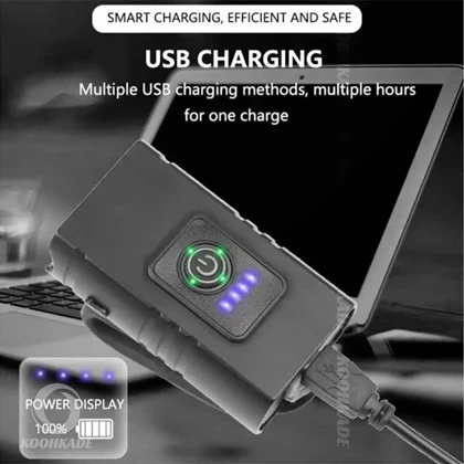 چراغ جلو شارژی دوچرخه 1000 لومن مدل T6 LED