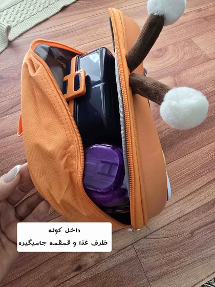کوله پشتی مهدکودک برجسته طرح زرافه