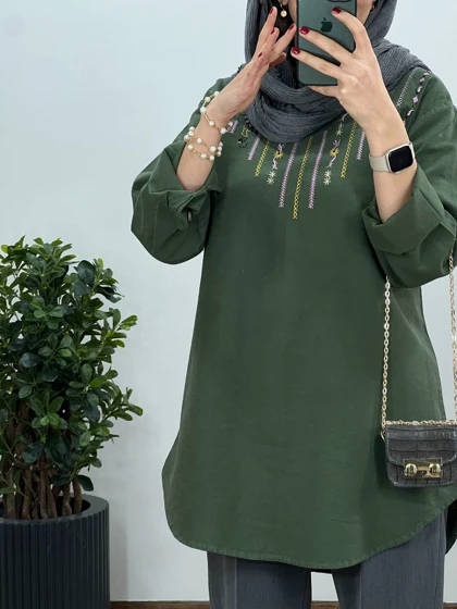 مانتو جلو گلدوزی رعنا 3