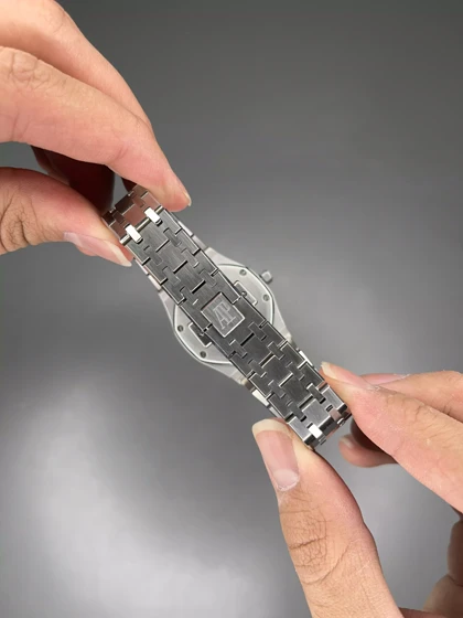 ساعت مچی اودمار پیگه بند سیلور صفحه صورتی Audemars Piguet