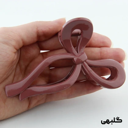 کلیپس دخترانه مدل پاپیون دنباله دار دو رنگ