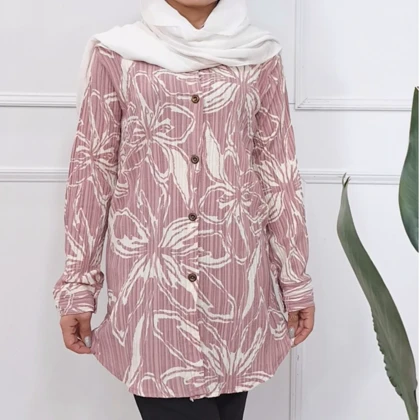 مانتو زنانه کراش کاملس گل‌دار