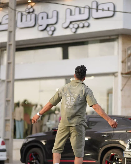 ست پیراهن شلوارک دبل فیس