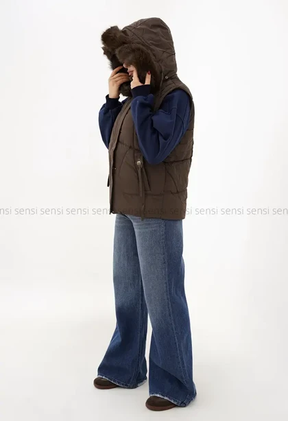 کاپشن وارداتی پافر شو پشم شیشه کد1004855