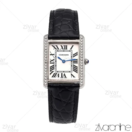 ساعت کارتیه زنانه مدل Tank دور نگین 105959