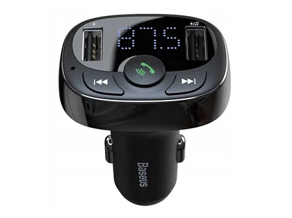 شارژر فندکی فست شارژ و گیرنده بلوتوثی ماشین بیسوس CCMT-01 S-09A