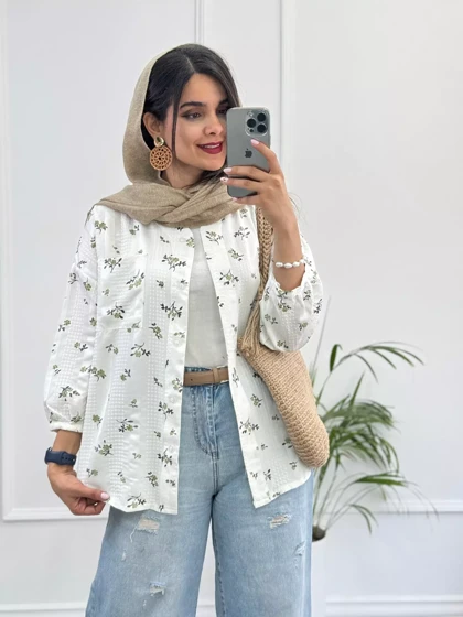 مانتو لینن شکوفه