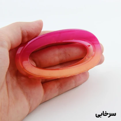 کلیپس دخترانه مدل بیضی دو رنگ