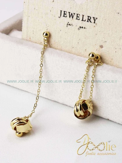 گوشواره زنانه طرح طلا مدل رسا کد E1175