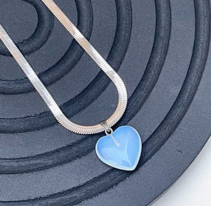 گردنبند ماری با اویز سنگ