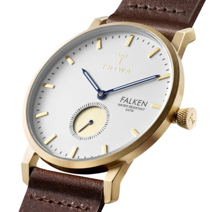 ساعت مچی عقربه ای مردانه تریوا (TRIWA) مدل Snow Falken Dark brown classic